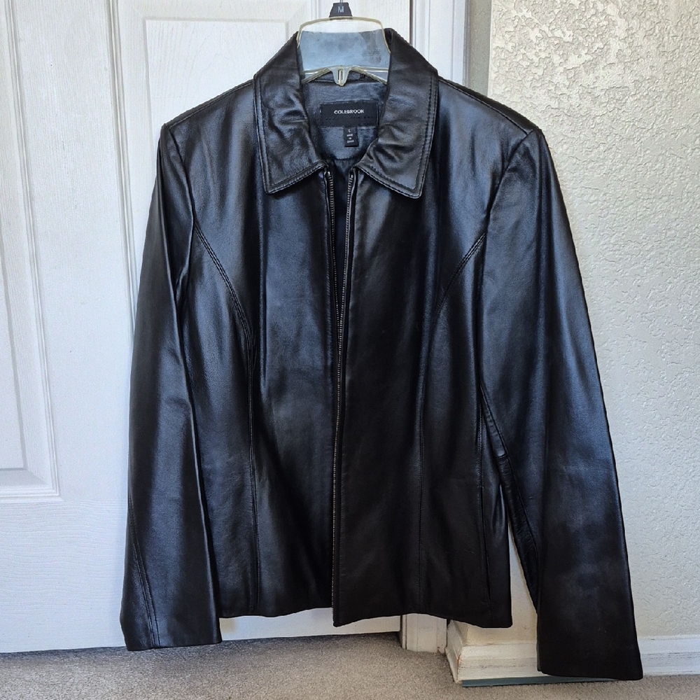 Colebrook Women's Classic Black Leather Jacket